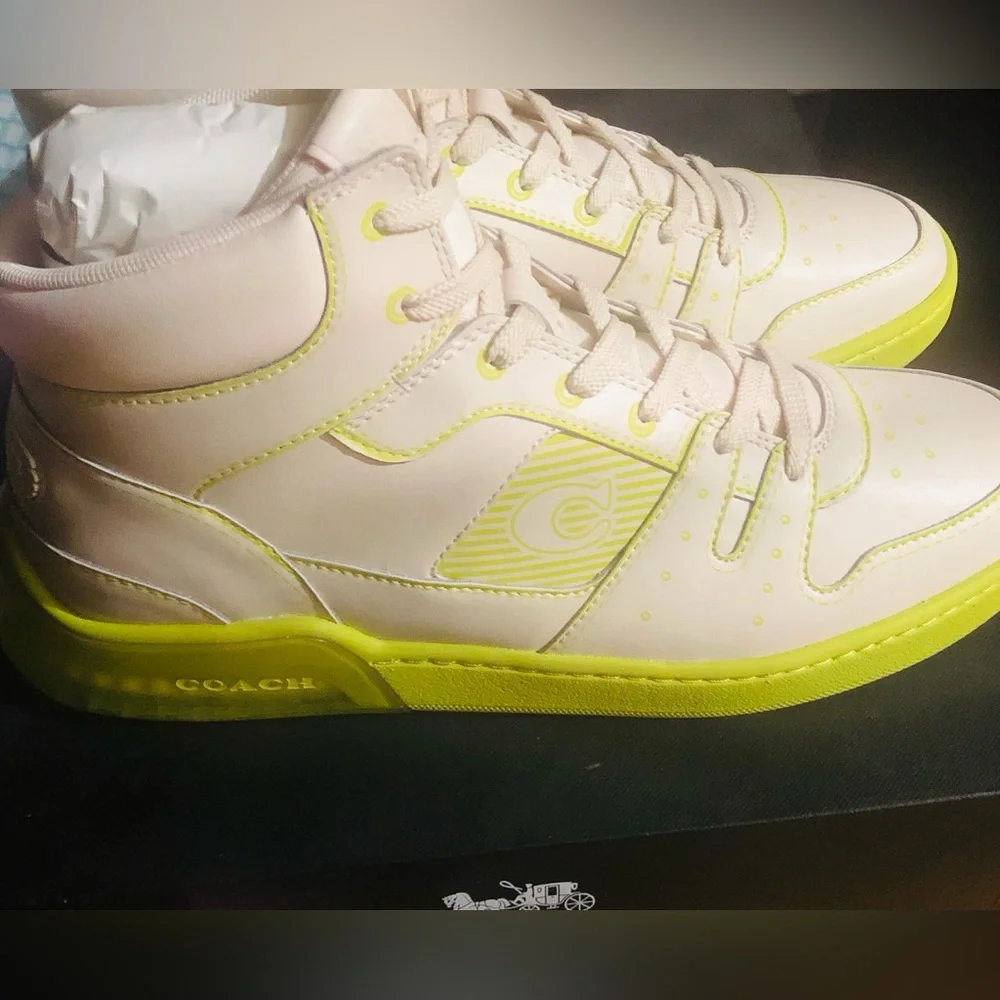 Coach Citysole High Top Sneaker With Trompe L'oeil BNWT💎 - Picture 2 of 11